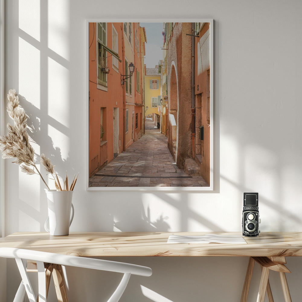 Streets of Menton Poster