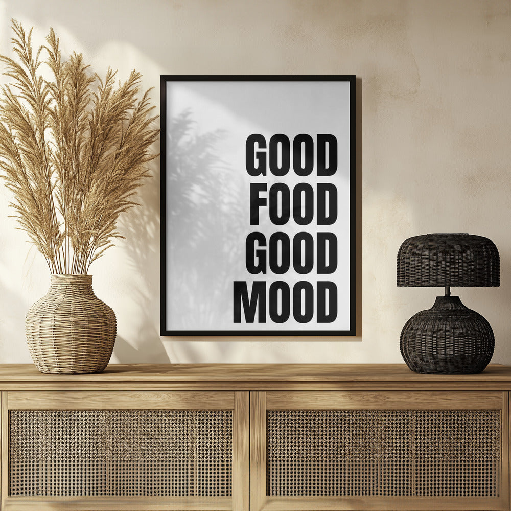 Godo Food Good Mood Poster (White)