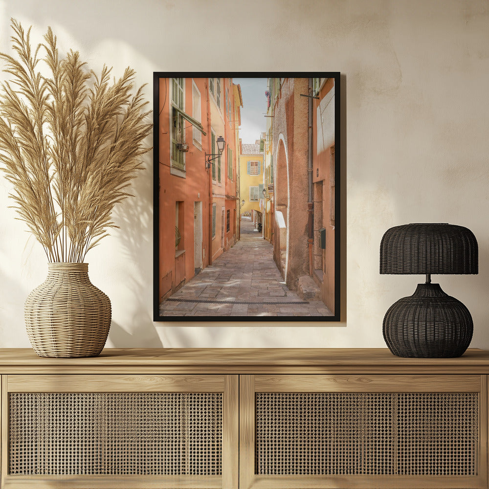 Streets of Menton Poster