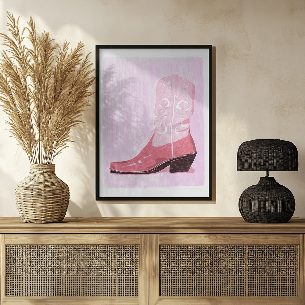 P&c Cowgirlboot Poster