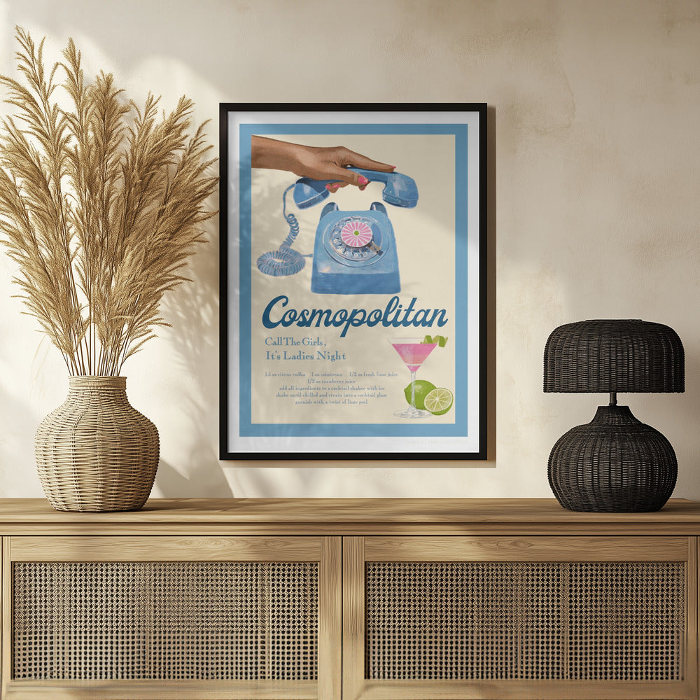 Blue Cosmo Poster