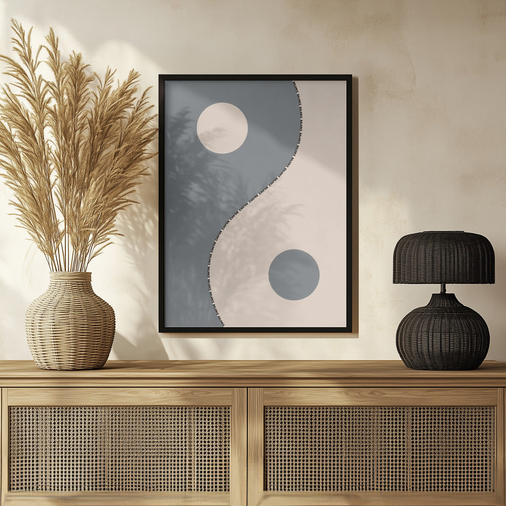 Balance gray Poster