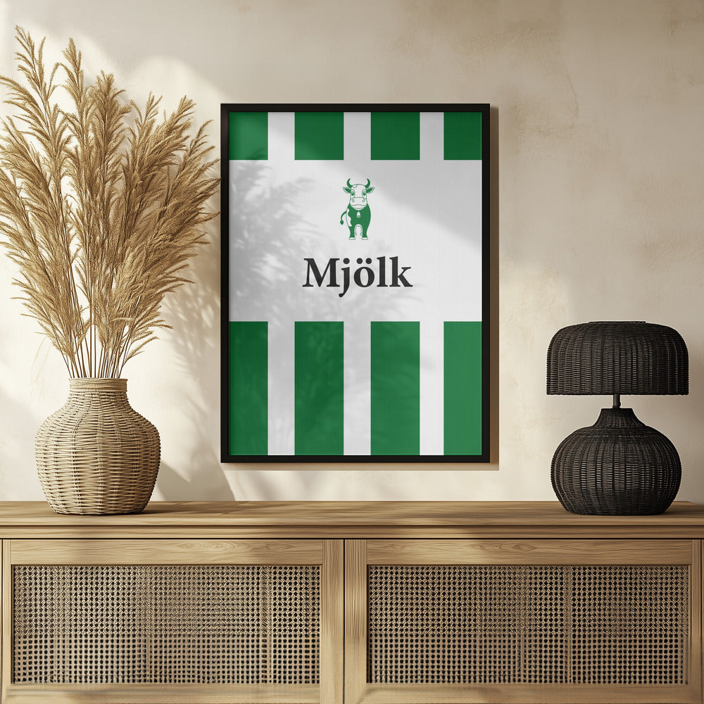 Mjölk Grön Poster