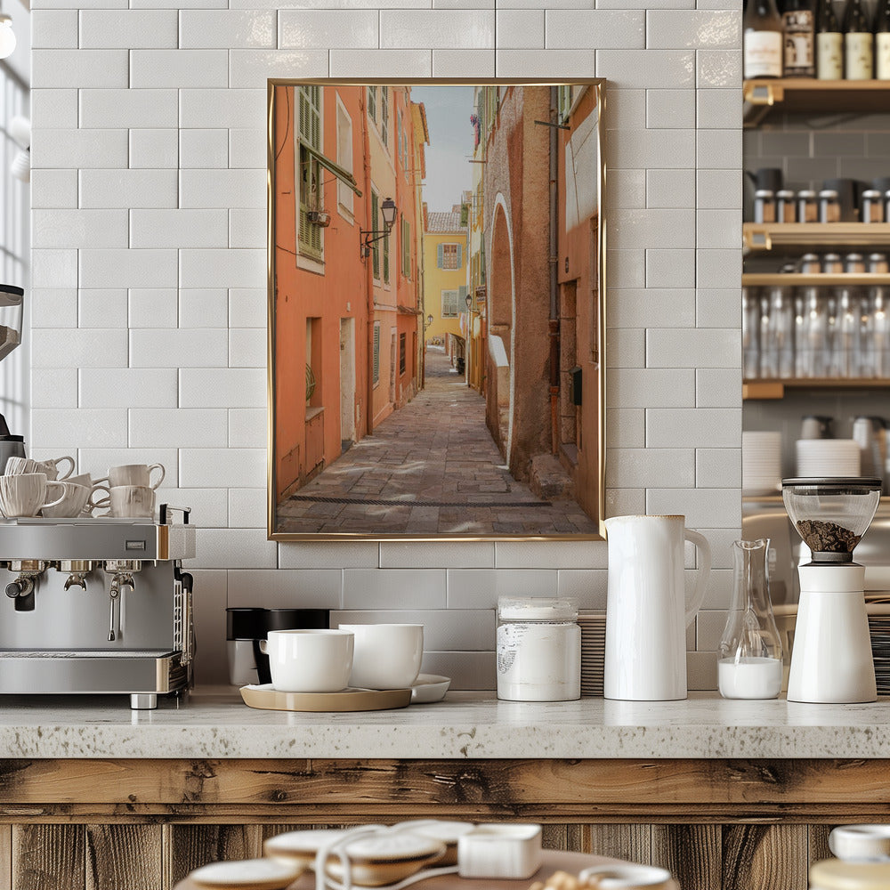 Streets of Menton Poster