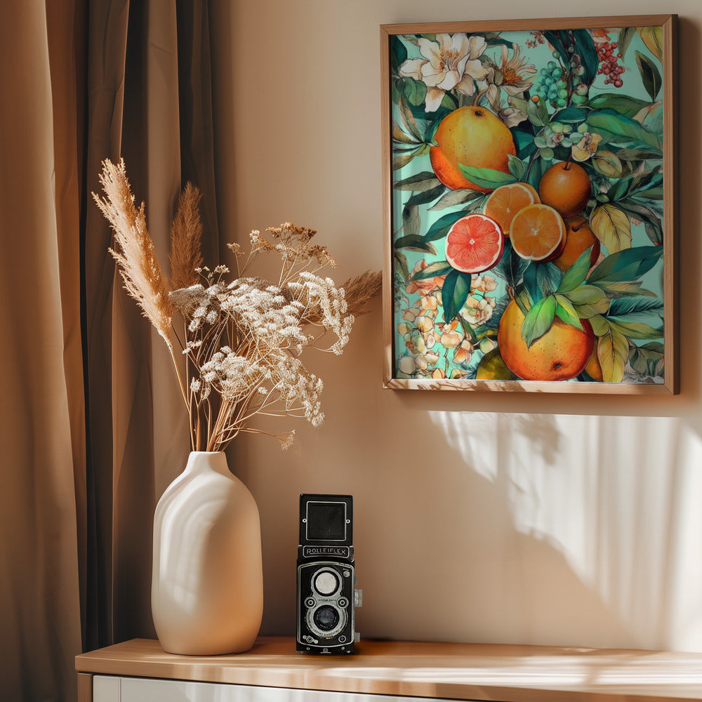 Flowers and fruits 2 Poster