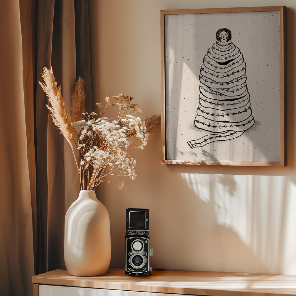 Cuddled Up In Knits Poster