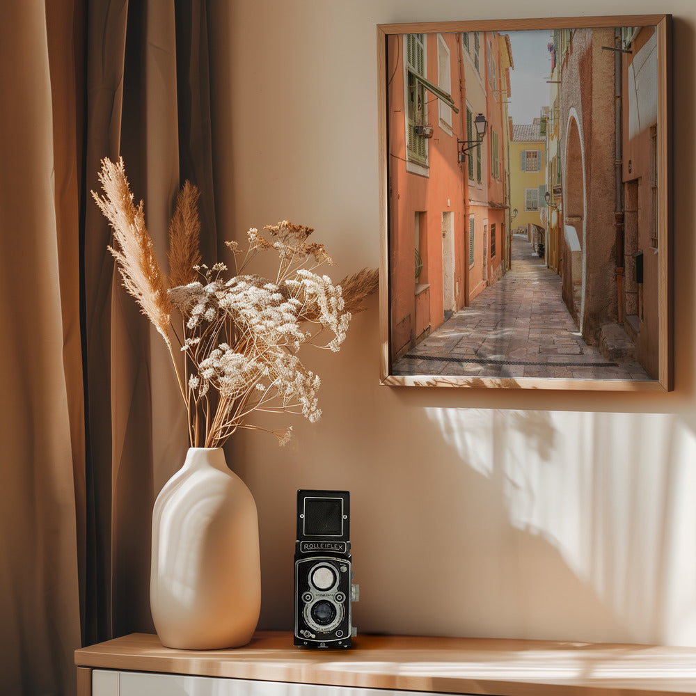 Streets of Menton Poster