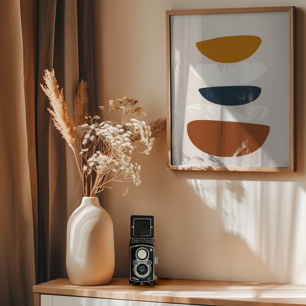 Abstract Minimalist Shapes No 1 Poster