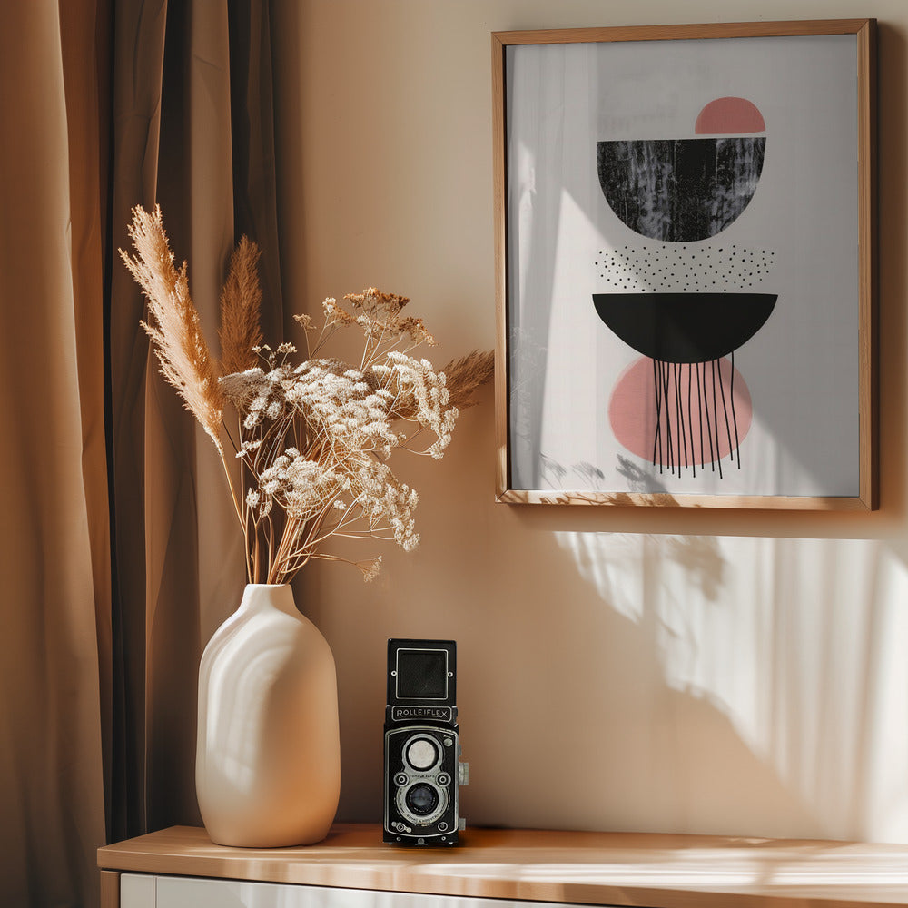 Abstract Minimalist Shapes No 5 Poster