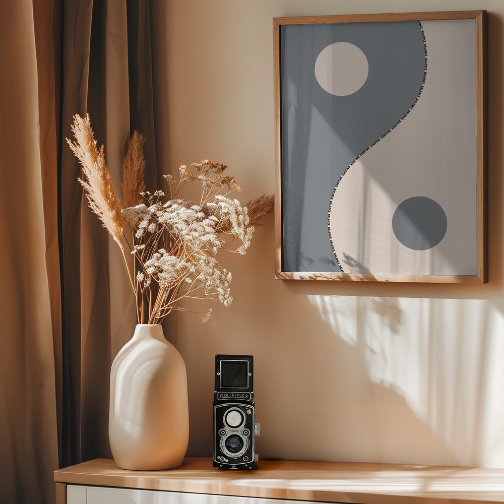 Balance gray Poster