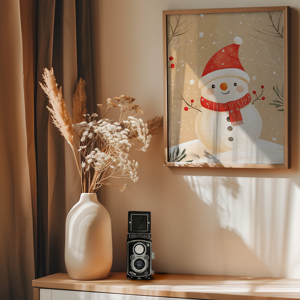 Christmas Snowman Poster