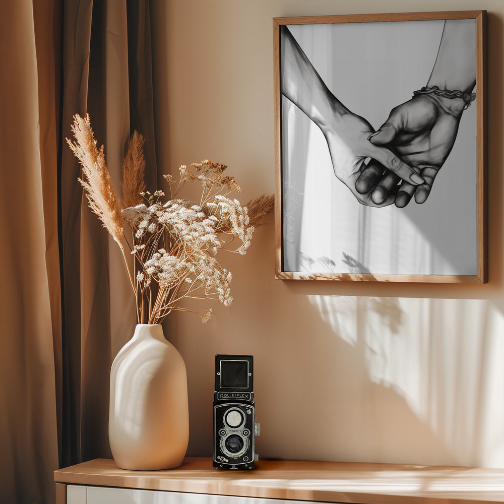 Holding Hands Poster