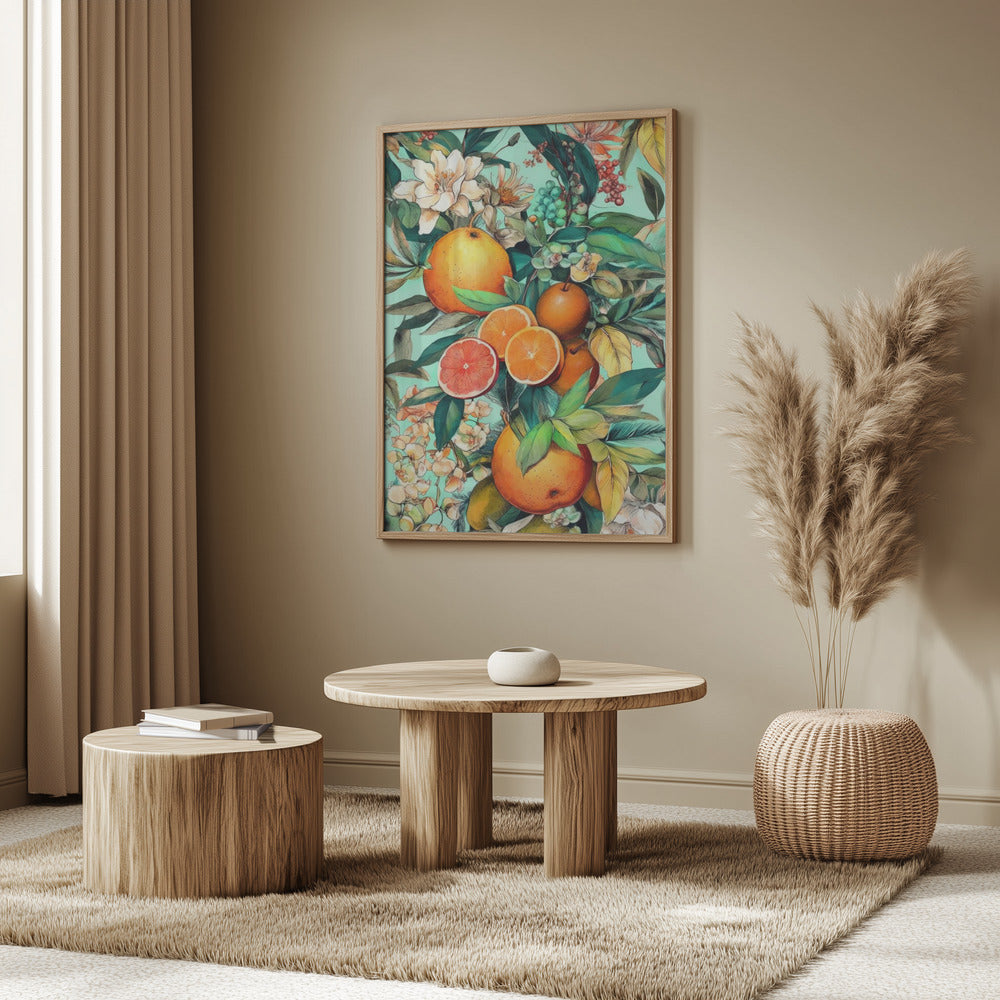 Flowers and fruits 2 Poster