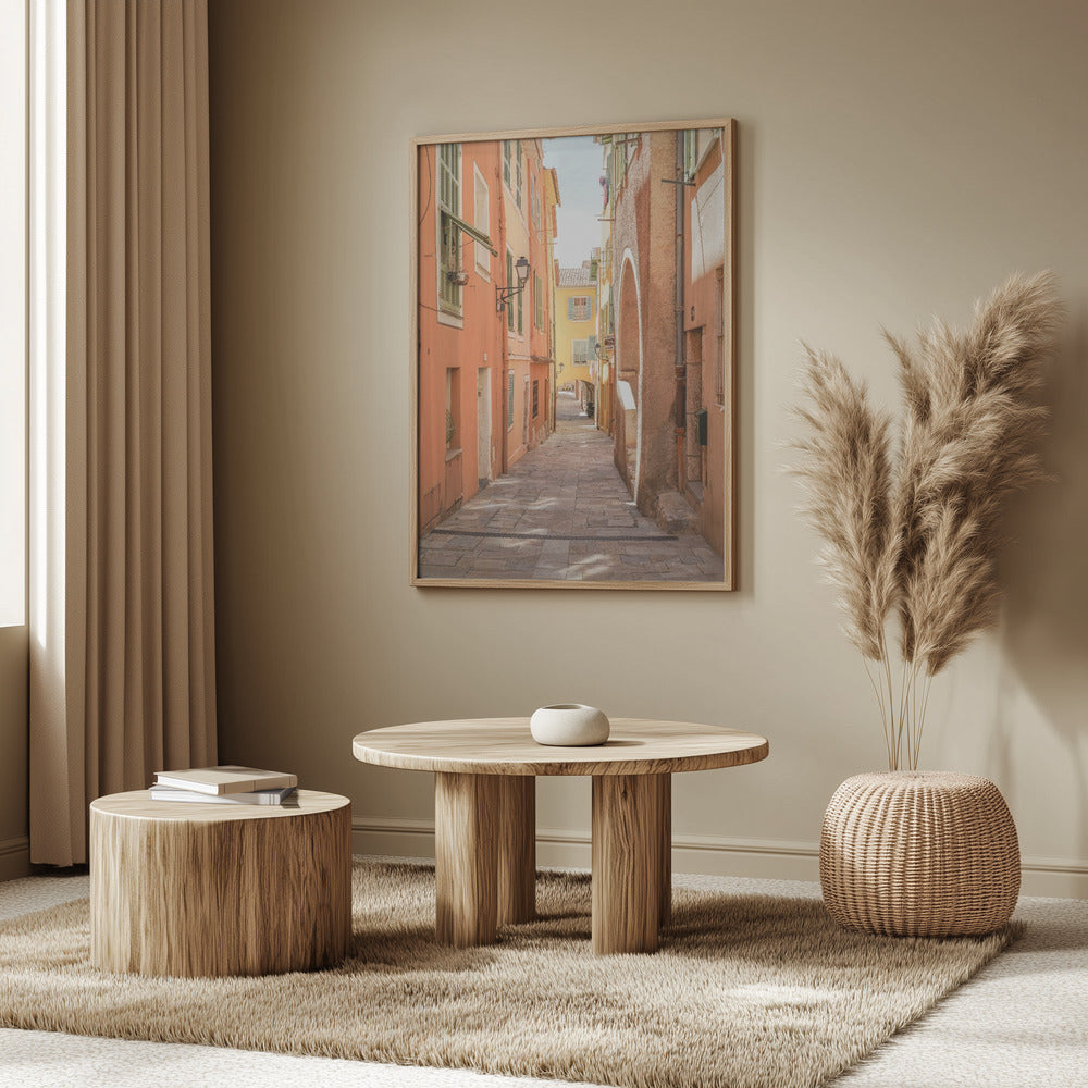 Streets of Menton Poster