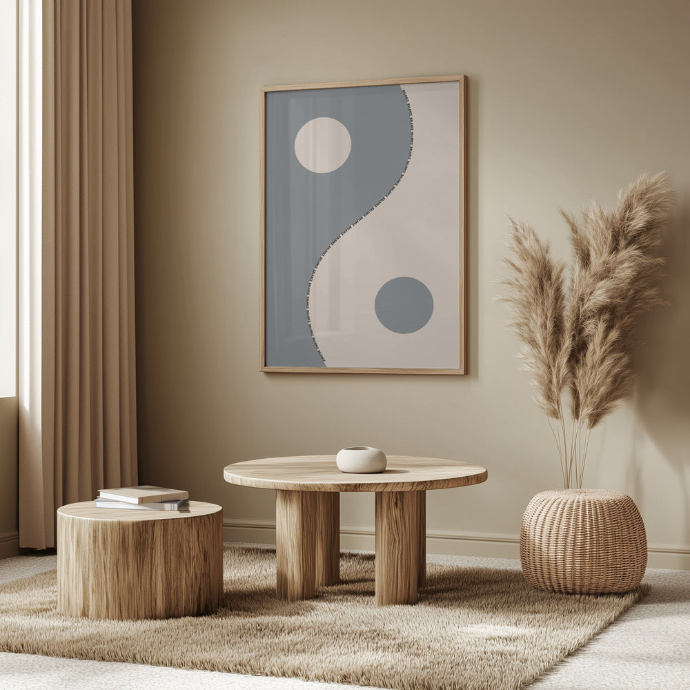 Balance gray Poster
