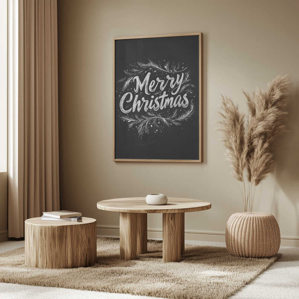 Holiday Chalk Wishes Poster