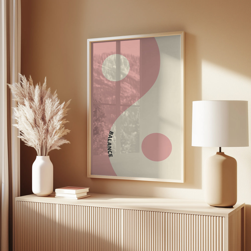 Balance Pink Poster