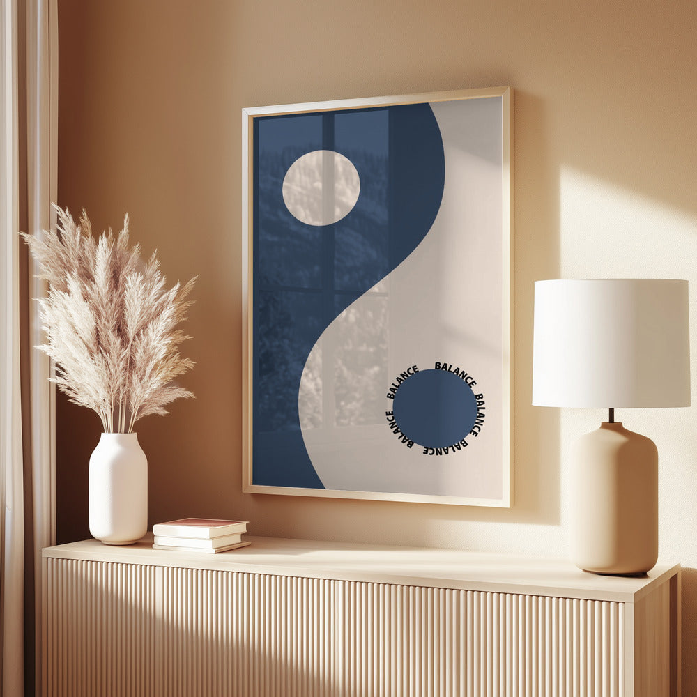 Balance Blue Poster