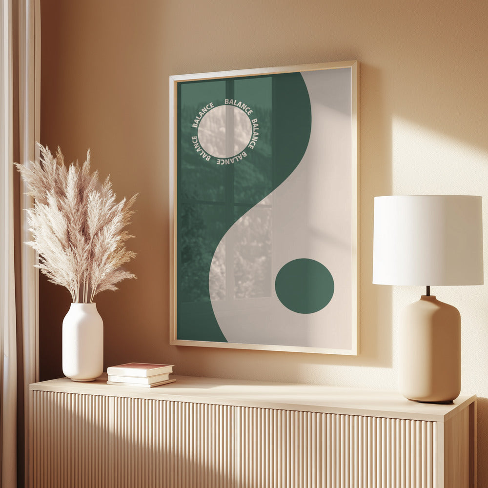 Balance green Poster