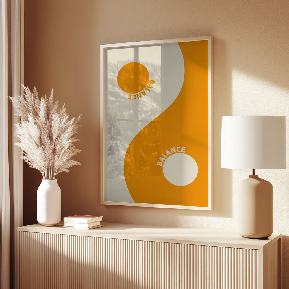 Balance Orange Poster