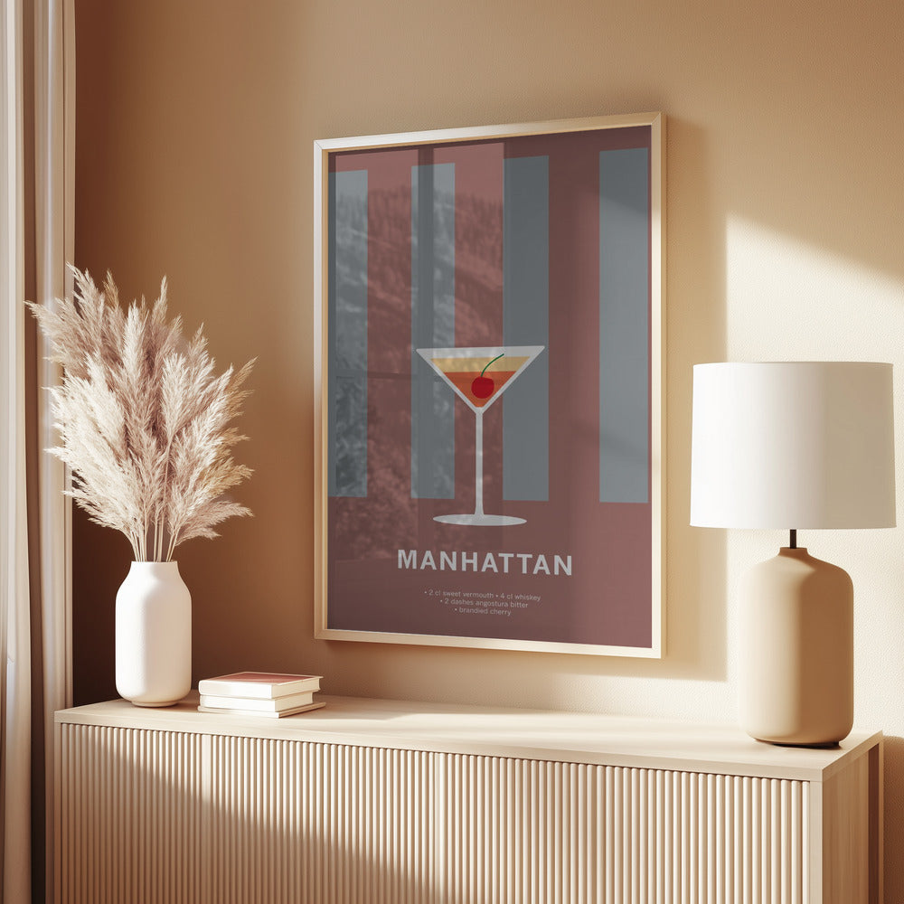 Drink Manhattan Poster