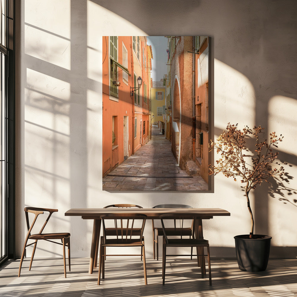 Streets of Menton Poster