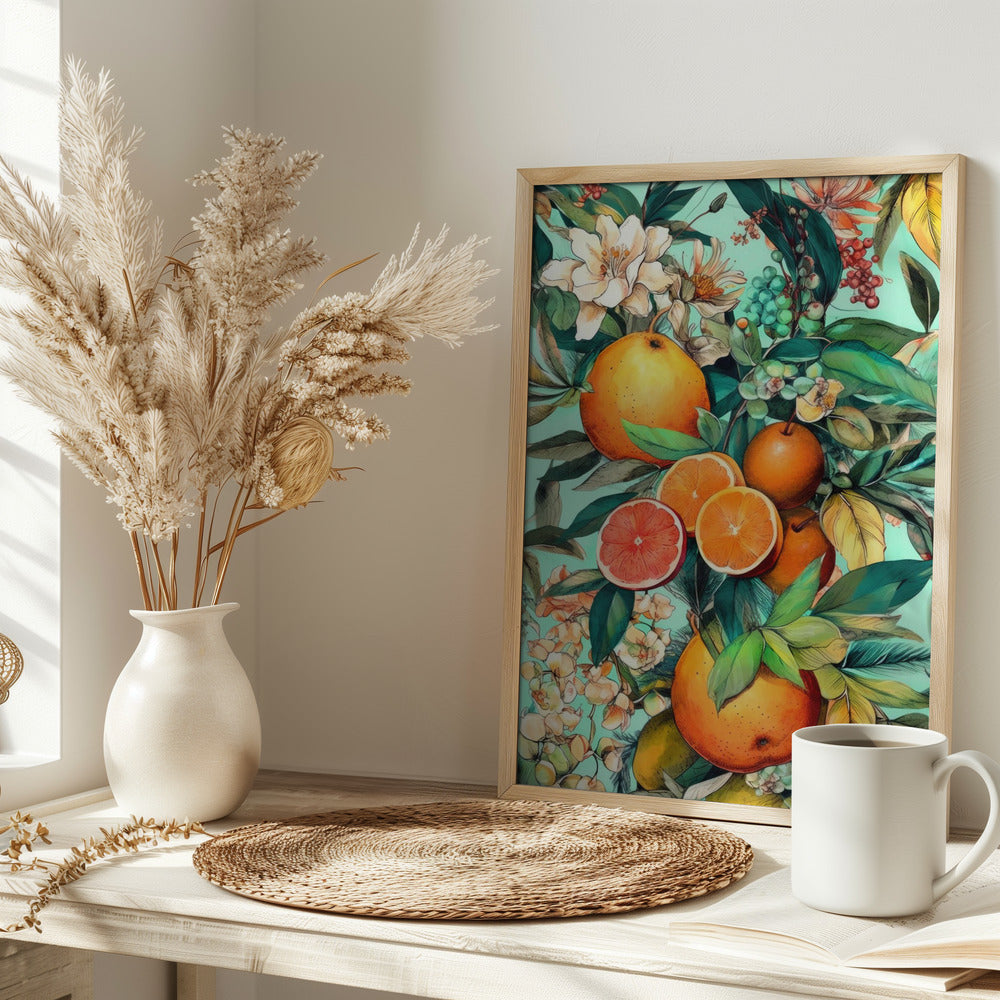 Flowers and fruits 2 Poster