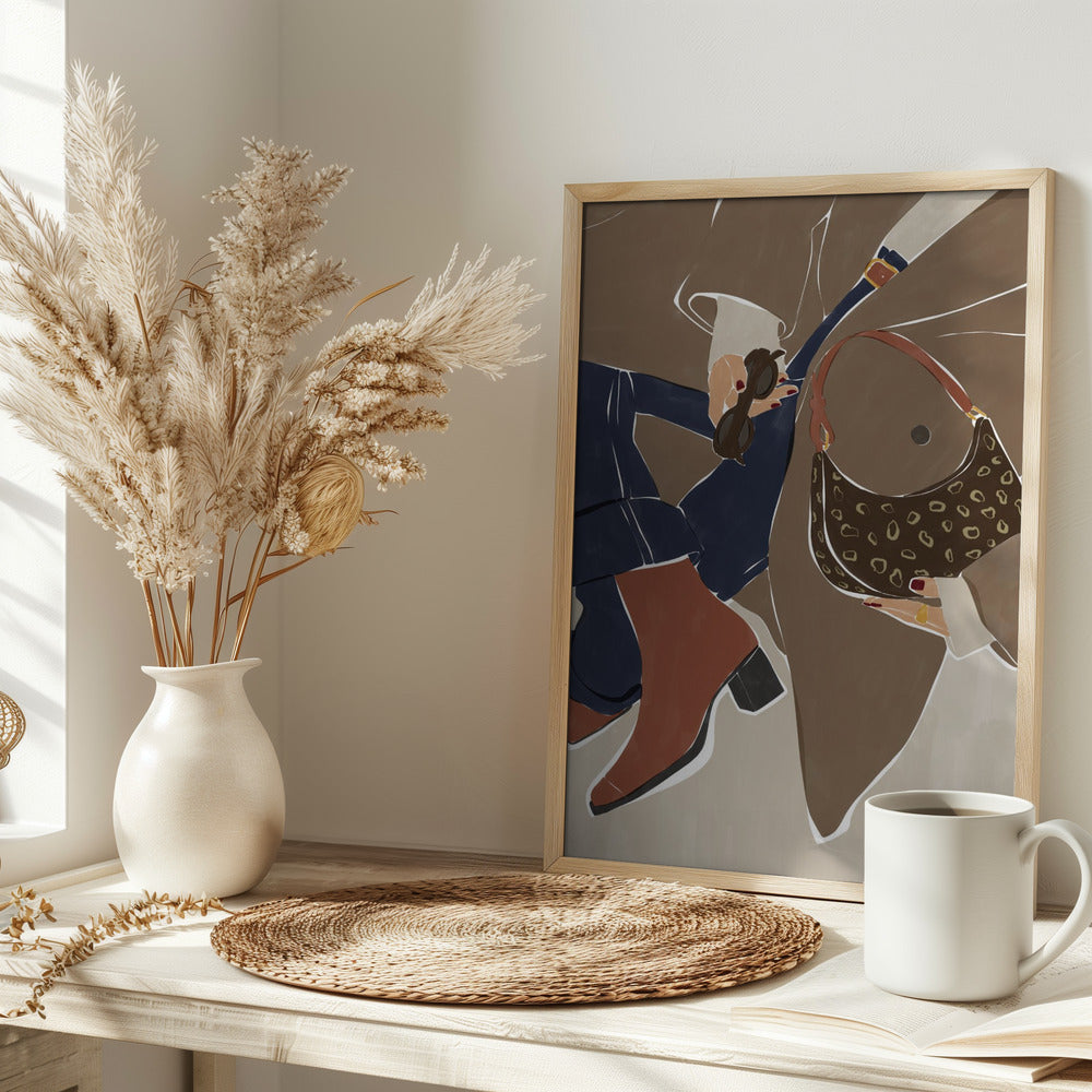 Fall Fashion Vibes Art Print By Ivy Green Illustrations Poster