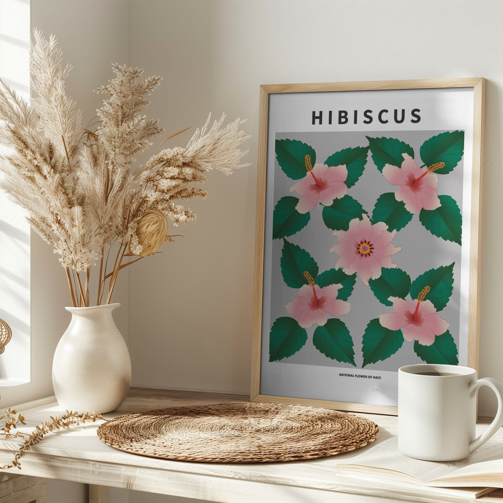 Hibiscus - National flower of Haiti Poster