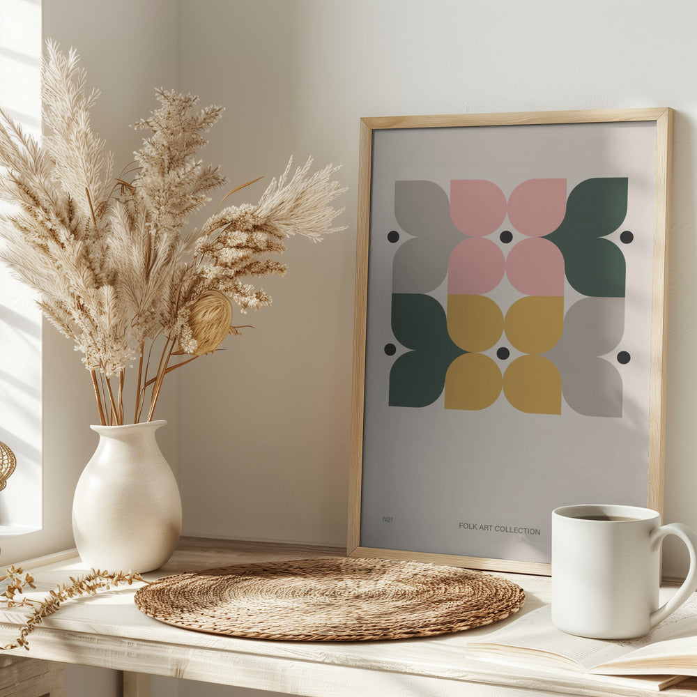 Modern folk art collection no 21 Poster