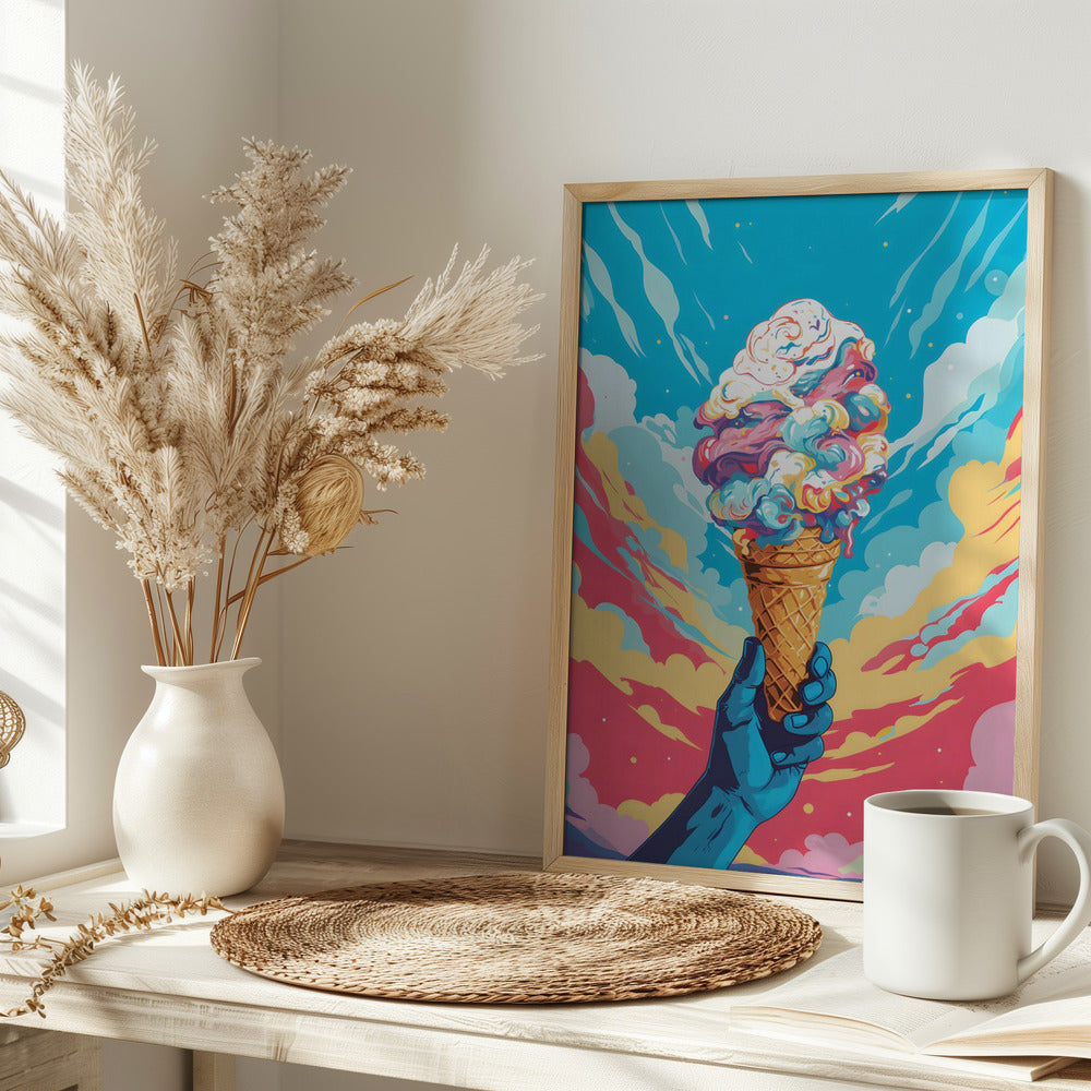 Ice Cream Pop Art Poster