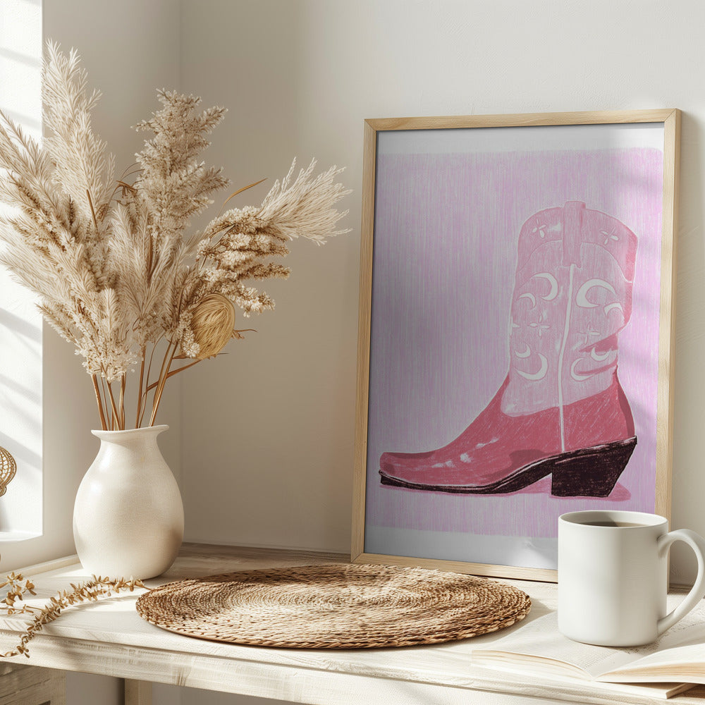 P&c Cowgirlboot Poster