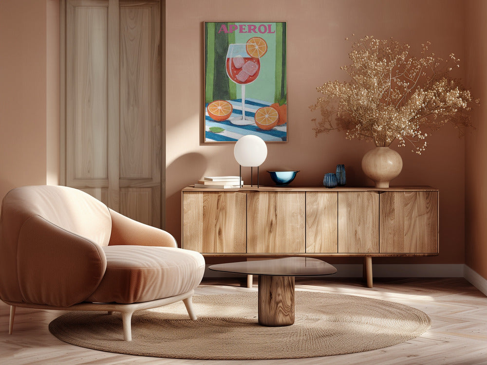 Aperol Spritz Cocktail Poster