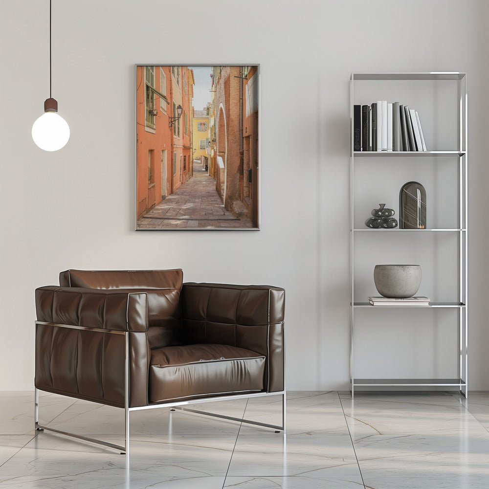 Streets of Menton Poster