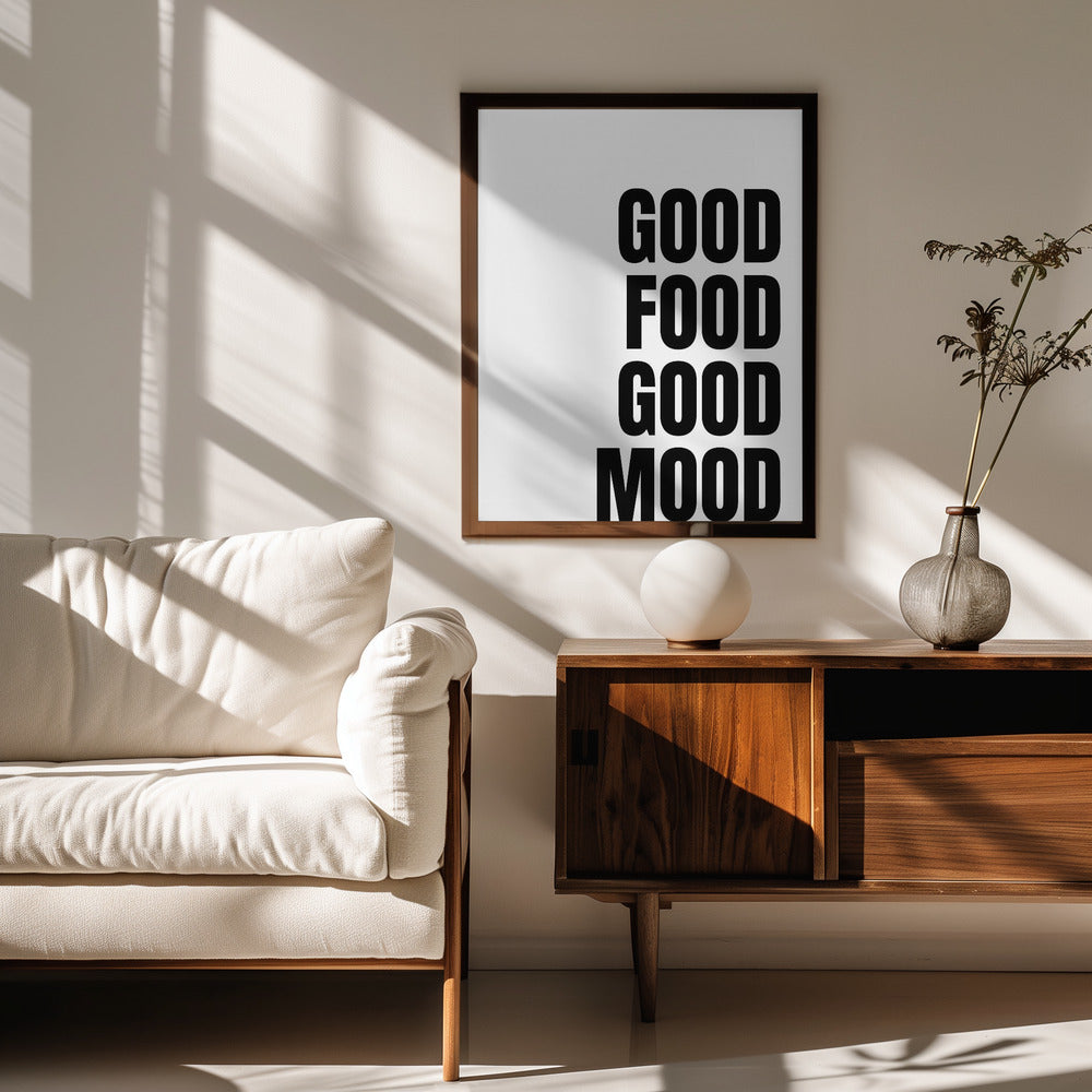 Godo Food Good Mood Poster (White)