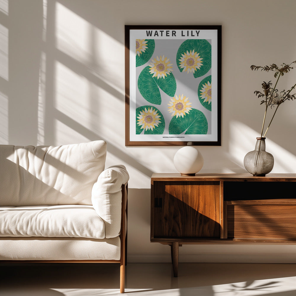 Water lily - National flower of Bangladesh Poster