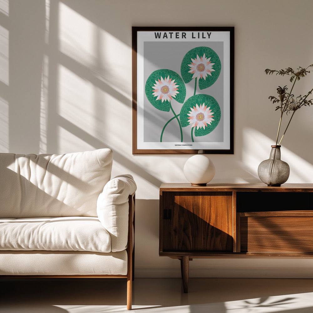 Water Lily - National flower of Iran Poster