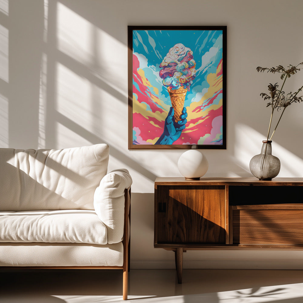 Ice Cream Pop Art Poster