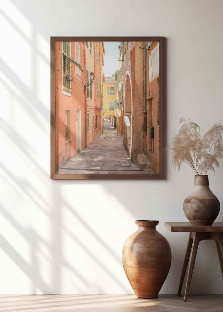 Streets of Menton Poster