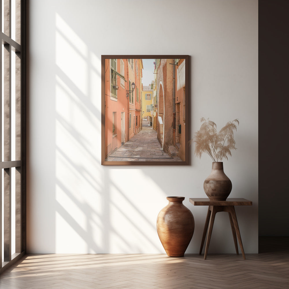 Streets of Menton Poster