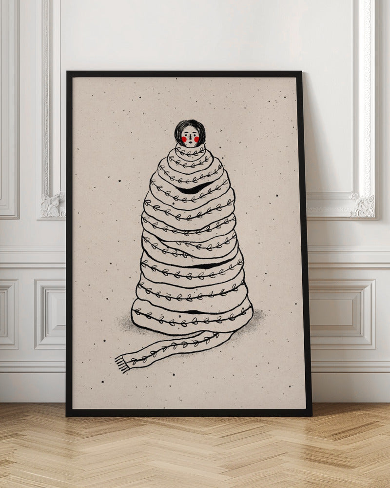 Cuddled Up In Knits Poster