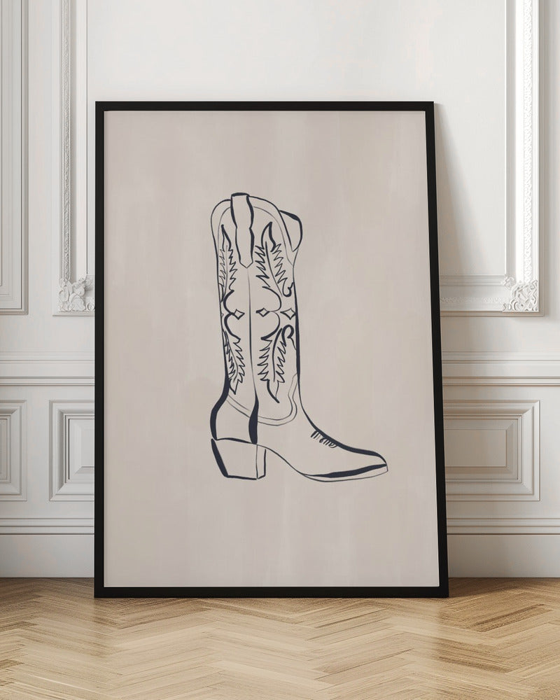 Cowboy Boots By Ivy Green Illustrations Poster