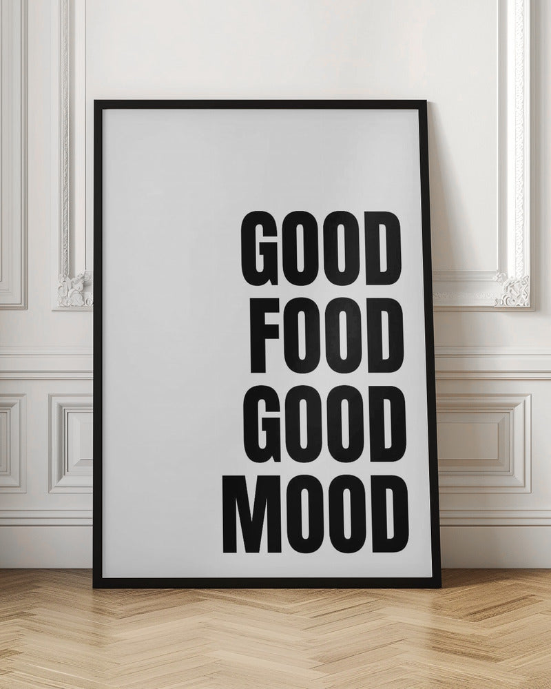 Godo Food Good Mood Poster (White)