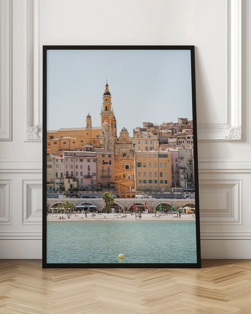 Skyline of Menton Poster