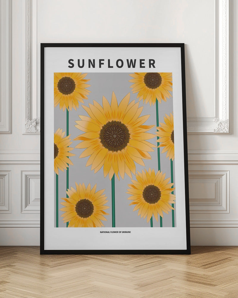 Sunflower - National flower och Ukraine Poster
