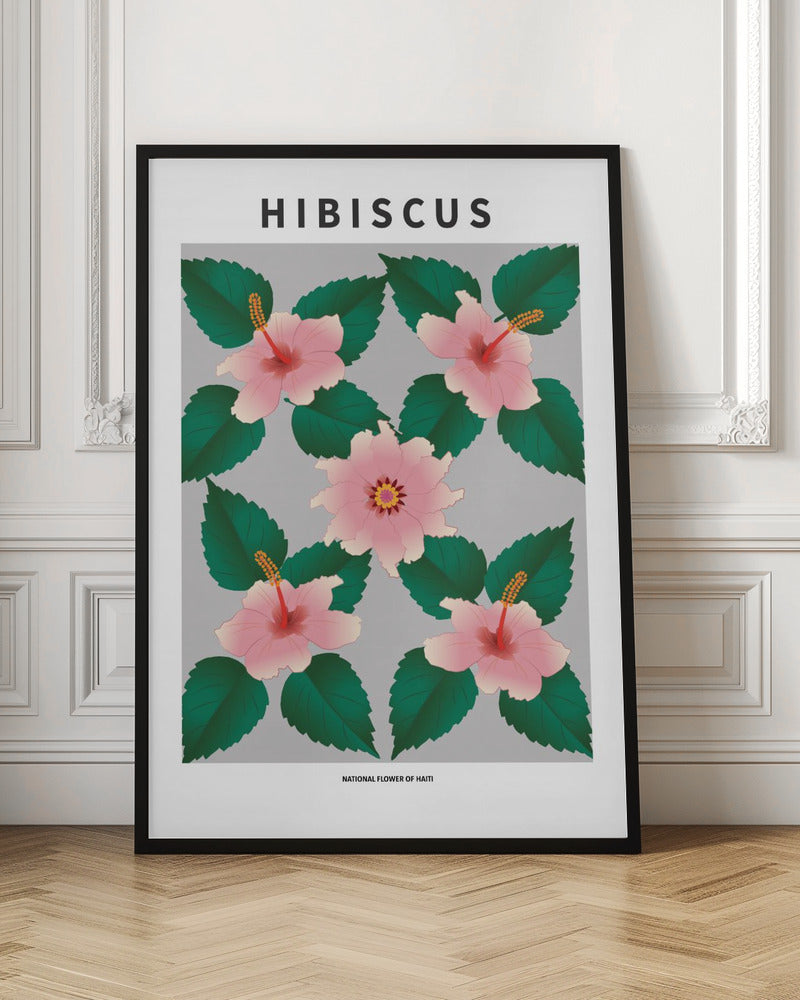 Hibiscus - National flower of Haiti Poster