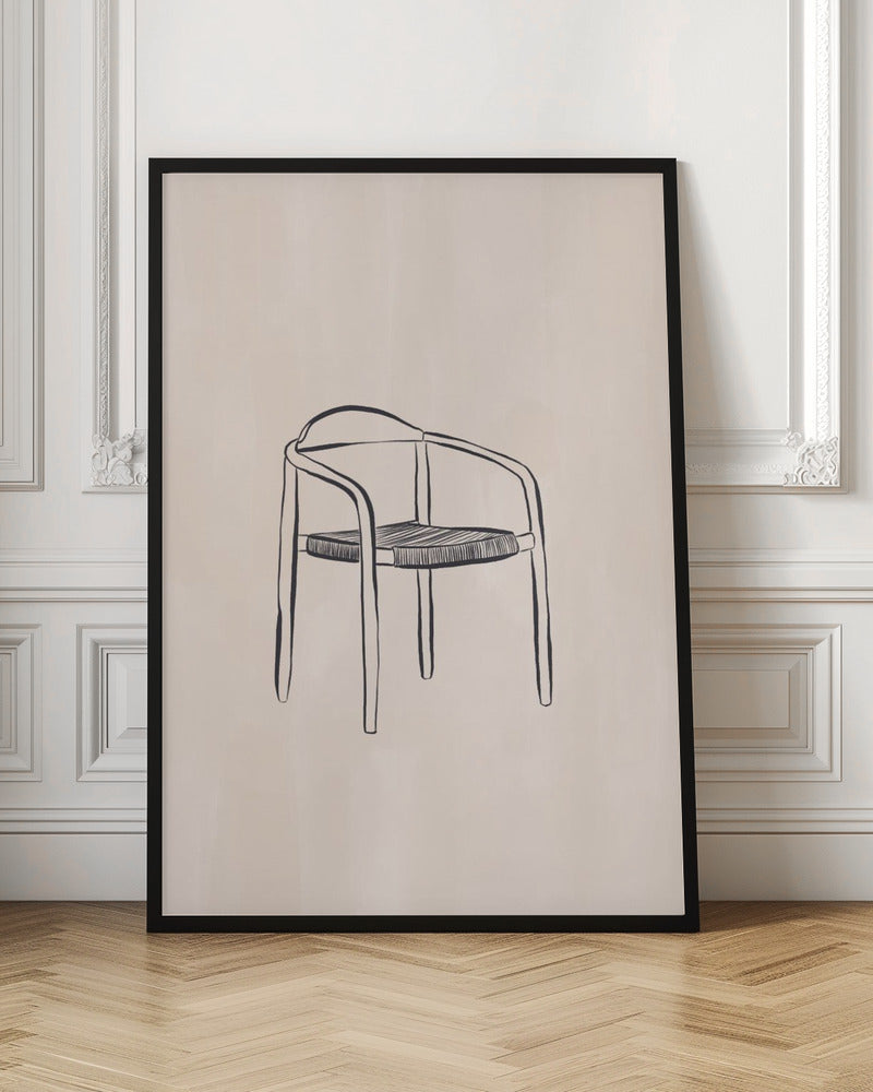Design Chair Line Art Print By Ivy Green Illustrations 4 5 Ratio Poster