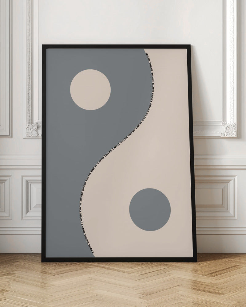 Balance gray Poster