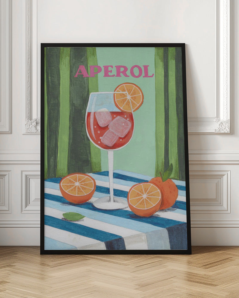 Aperol Spritz Cocktail Poster