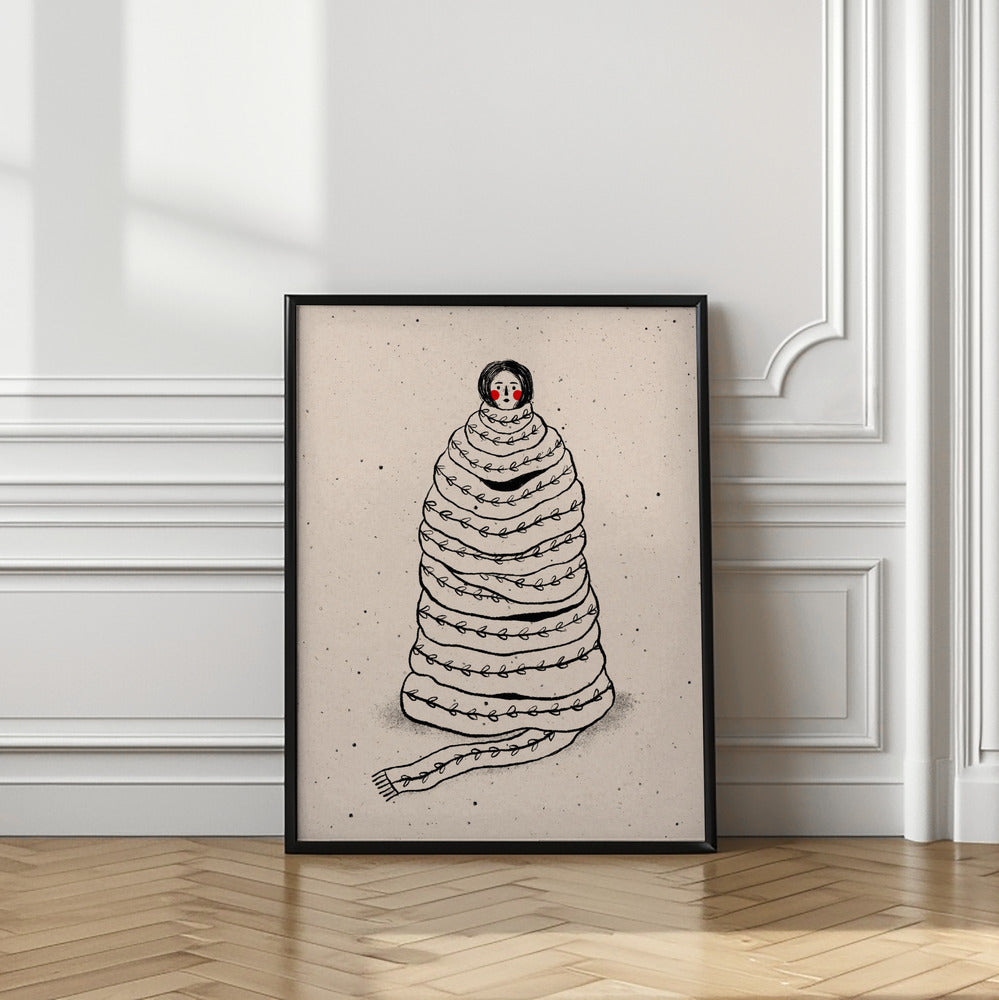 Cuddled Up In Knits Poster